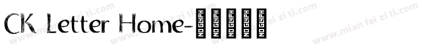 CK Letter Home字体转换